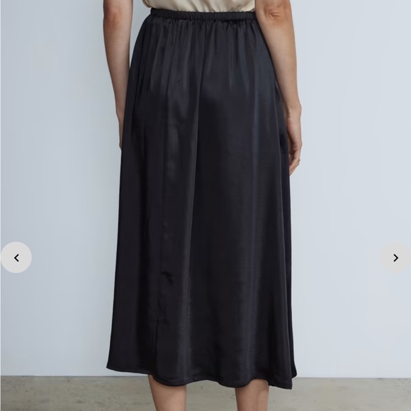 NWT Satin Slip Skirt XL Black - Picture 3 of 4